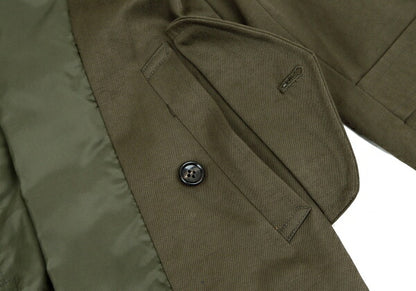 COMME des GARCONS Lapel Buttonless Coat Olive Size M