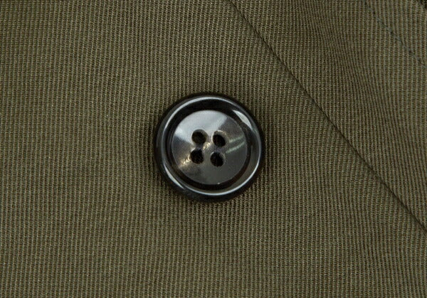 COMME des GARCONS Lapel Buttonless Coat Olive Size M