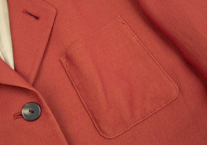 Jean Paul GAULTIER CLASSIQUE Red Hem Jacket Size 42