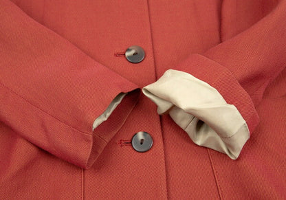 Jean Paul GAULTIER CLASSIQUE Red Hem Jacket Size 42