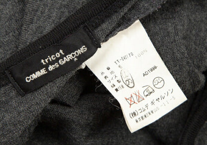 COMME des GARCONS Tricot Piping Cardigan Charcoal Size M