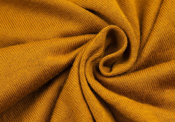 Y's Cotton Colorblock Knit Sweater Mustard Size 2