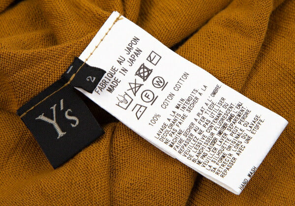 Y's Cotton Colorblock Knit Sweater Mustard Size 2