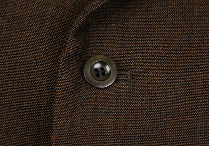 Y's Wool Cotton Wide Silhouette Jacket Brown Size 3