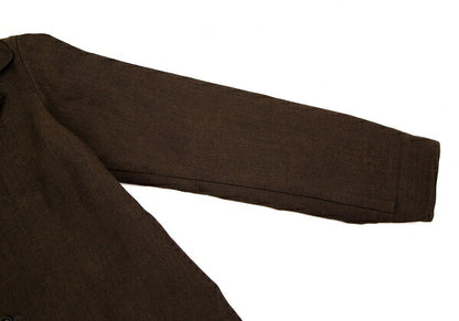 Y's Wool Cotton Wide Silhouette Jacket Brown Size 3