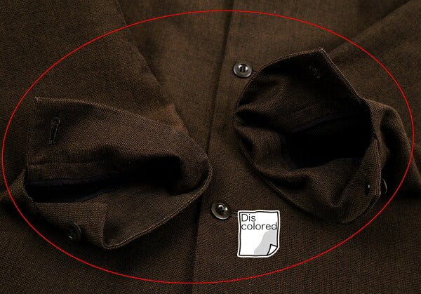 Y's Wool Cotton Wide Silhouette Jacket Brown Size 3