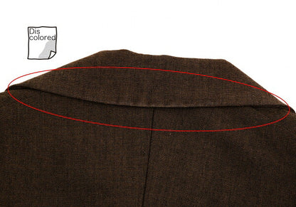 Y's Wool Cotton Wide Silhouette Jacket Brown Size 3
