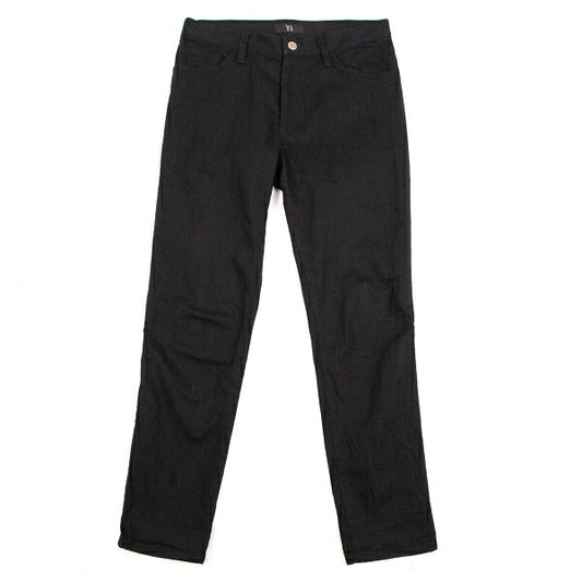 Y's Side Rib Stretch Cotton Pants Black Size 1