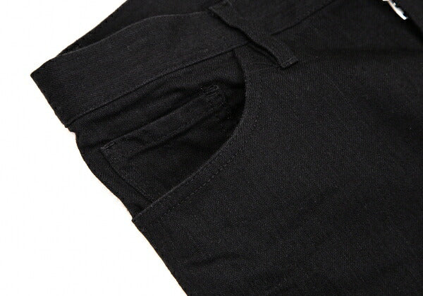 Y's Side Rib Stretch Cotton Pants Black Size 1