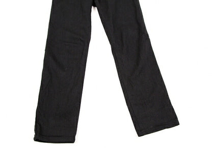 Y's Side Rib Stretch Cotton Pants Black Size 1