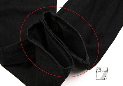 Y's Side Rib Stretch Cotton Pants Black Size 1