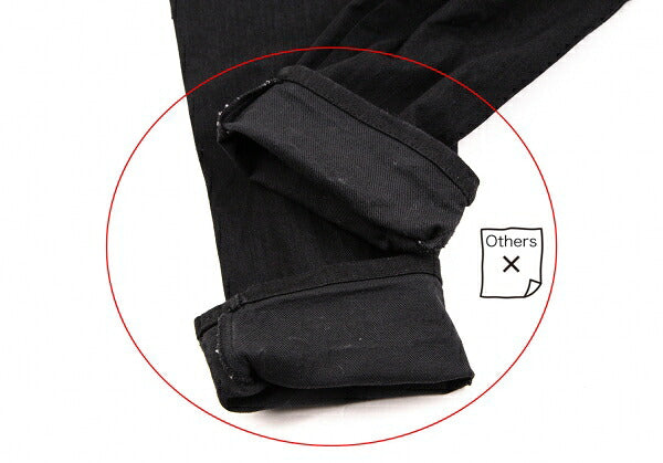 Y's Side Rib Stretch Cotton Pants Black Size 1