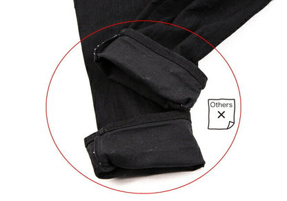 Y's Side Rib Stretch Cotton Pants Black Size 1