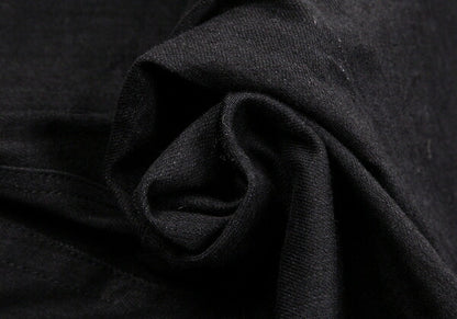 Y's Side Rib Stretch Cotton Pants Black Size 1