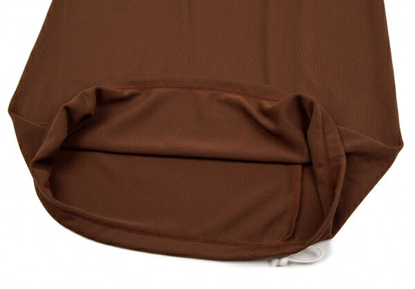 COMME des GARCONS Polyester Drawstring Skirt Brown Size S