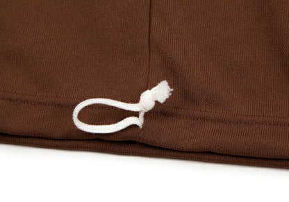 COMME des GARCONS Polyester Drawstring Skirt Brown Size S