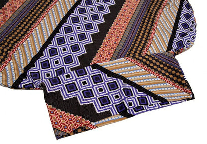 ISSEY MIYAKE 17SS Stretch Geometric Print Tunic Multi Blouse Size 2