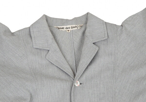 COMME des GARCONS Cotton Gather Draped Dress Gray Size M