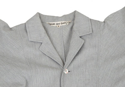 COMME des GARCONS Cotton Gather Draped Dress Gray Size M