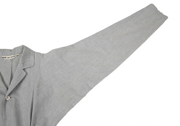 COMME des GARCONS Cotton Gather Draped Dress Gray Size M