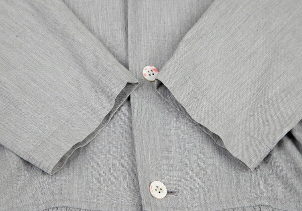 COMME des GARCONS Cotton Gather Draped Dress Gray Size M
