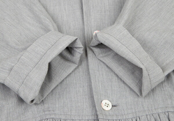 COMME des GARCONS Cotton Gather Draped Dress Gray Size M