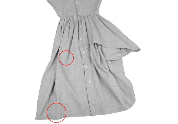 COMME des GARCONS Cotton Gather Draped Dress Gray Size M