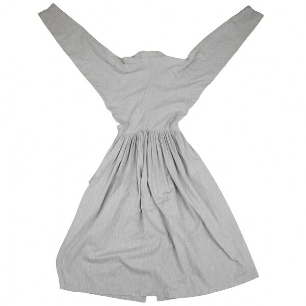 COMME des GARCONS Cotton Gather Draped Dress Gray Size M