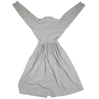 COMME des GARCONS Cotton Gather Draped Dress Gray Size M