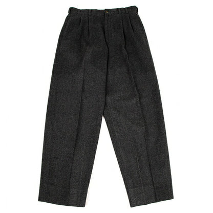 Papas Wool Two-Tuck Tapered Pants Gray Size M