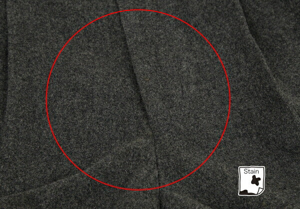 Papas Wool Two-Tuck Tapered Pants Gray Size M