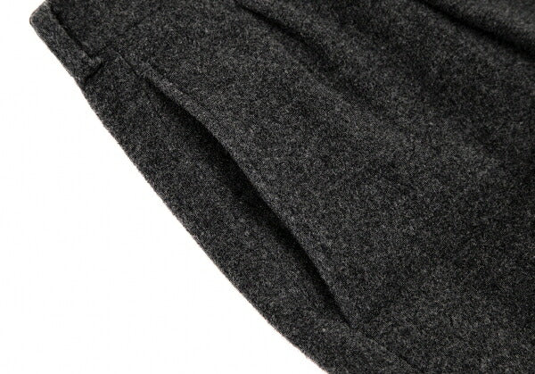 Papas Wool Two-Tuck Tapered Pants Gray Size M