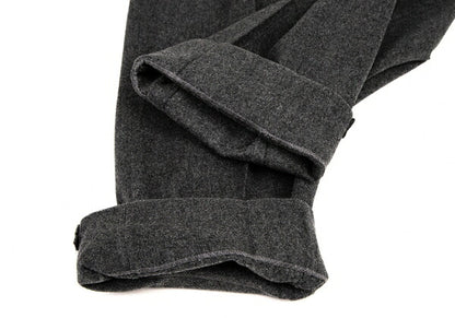 Papas Wool Two-Tuck Tapered Pants Gray Size M