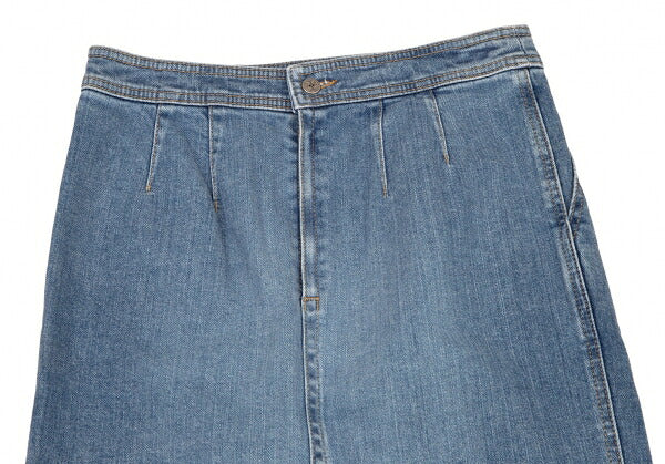 yoshie inaba Denim Lace Embroidered Light Indigo Skirt Size 9
