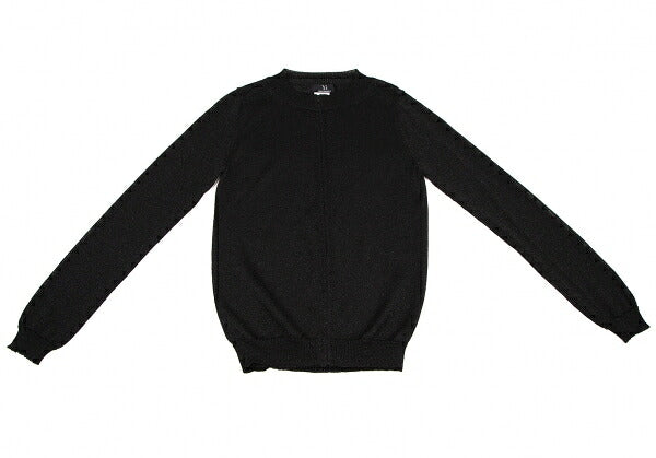 Y's Rayon Blend Lame Knit Zip Jacket Black Size 3
