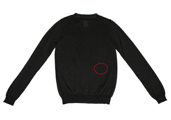 Y's Rayon Blend Lame Knit Zip Jacket Black Size 3