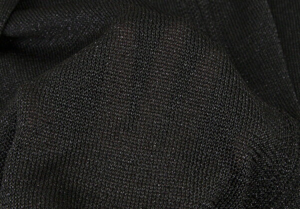 Y's Rayon Blend Lame Knit Zip Jacket Black Size 3