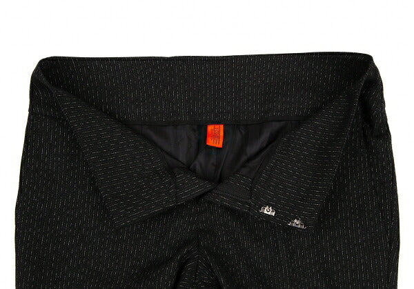 ISSEY MIYAKE HaaT Blended Stripe Pants Black/White Size 2