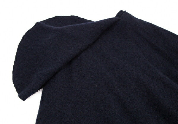 COMME des GARCONS Wool Crushed Drape Skirt Navy Size S
