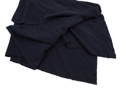 COMME des GARCONS Wool Crushed Drape Skirt Navy Size S