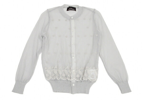 tricot COMME des GARCONS Sheer Cardigan Silver Size S