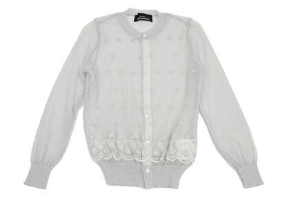 tricot COMME des GARCONS Sheer Cardigan Silver Size S