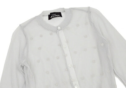 tricot COMME des GARCONS Sheer Cardigan Silver Size S