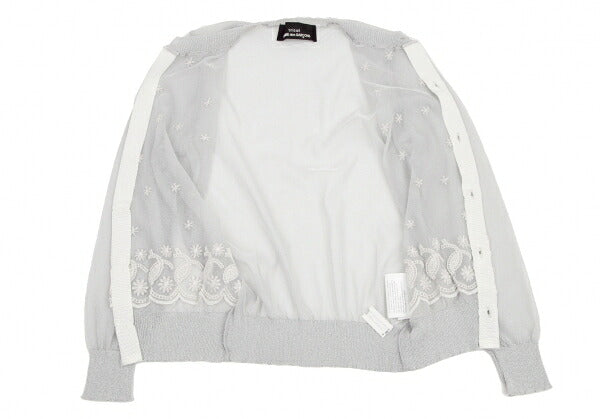 tricot COMME des GARCONS Sheer Cardigan Silver Size S