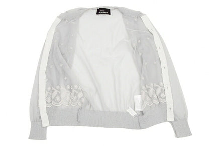 tricot COMME des GARCONS Sheer Cardigan Silver Size S