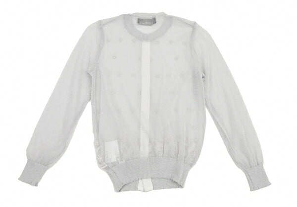 tricot COMME des GARCONS Sheer Cardigan Silver Size S