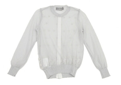 tricot COMME des GARCONS Sheer Cardigan Silver Size S