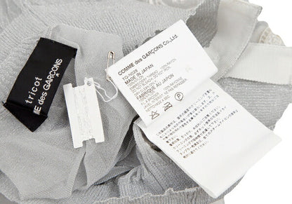 tricot COMME des GARCONS Sheer Cardigan Silver Size S