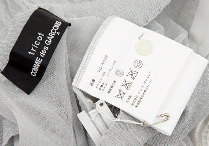 tricot COMME des GARCONS Sheer Cardigan Silver Size S