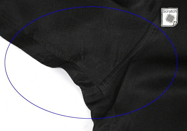 Yohji Yamamoto POUR HOMME 17SS Silk Paste Shirt Black Size 4
